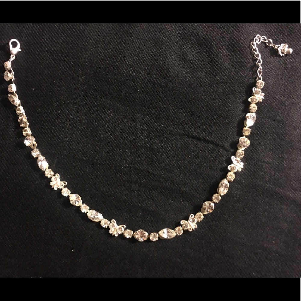 Chain With Sparkling Gems 11”-14”